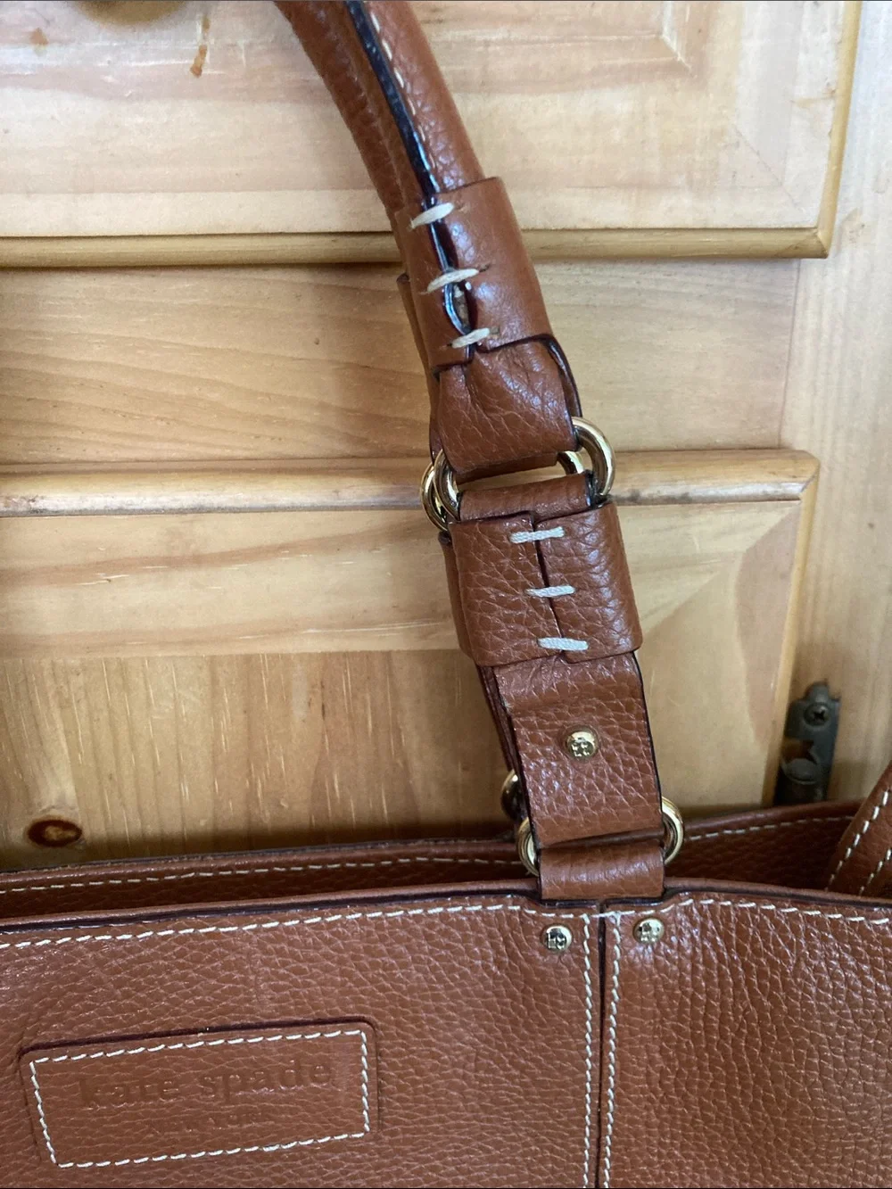 kate spade Cognac Leather Tote Bag